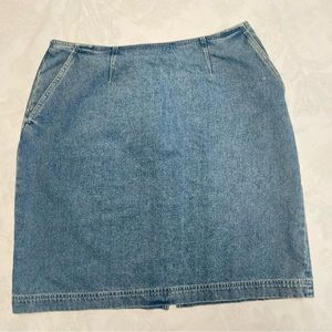 Womens denim Christopher & Banks skirt. Size 12.